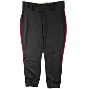 Champro Softball Baseball Pants‎ Womens Small Black Red Stripe Summer Spring